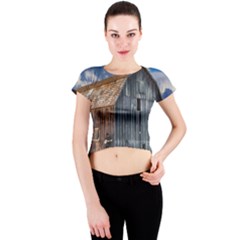 Banjo Player Outback Hill Billy Crew Neck Crop Top by Celenk