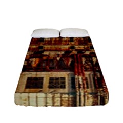 Ruin Abandoned Building Urban Fitted Sheet (full/ Double Size) by Celenk