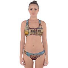 Ruin Abandoned Building Urban Cross Back Hipster Bikini Set by Celenk