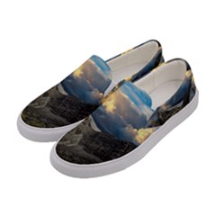 Landscape Clouds Scenic Scenery Women s Canvas Slip Ons by Celenk