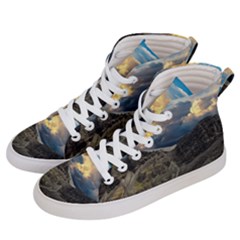 Landscape Clouds Scenic Scenery Women s Hi-Top Skate Sneakers