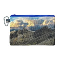 Landscape Clouds Scenic Scenery Canvas Cosmetic Bag (Large)