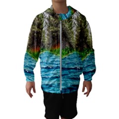 River Forest Landscape Nature Hooded Wind Breaker (kids)