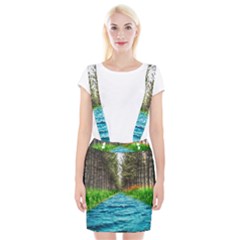 River Forest Landscape Nature Braces Suspender Skirt by Celenk