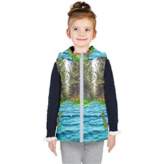 River Forest Landscape Nature Kid s Puffer Vest