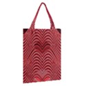 Red Wave Pattern Classic Tote Bag View2