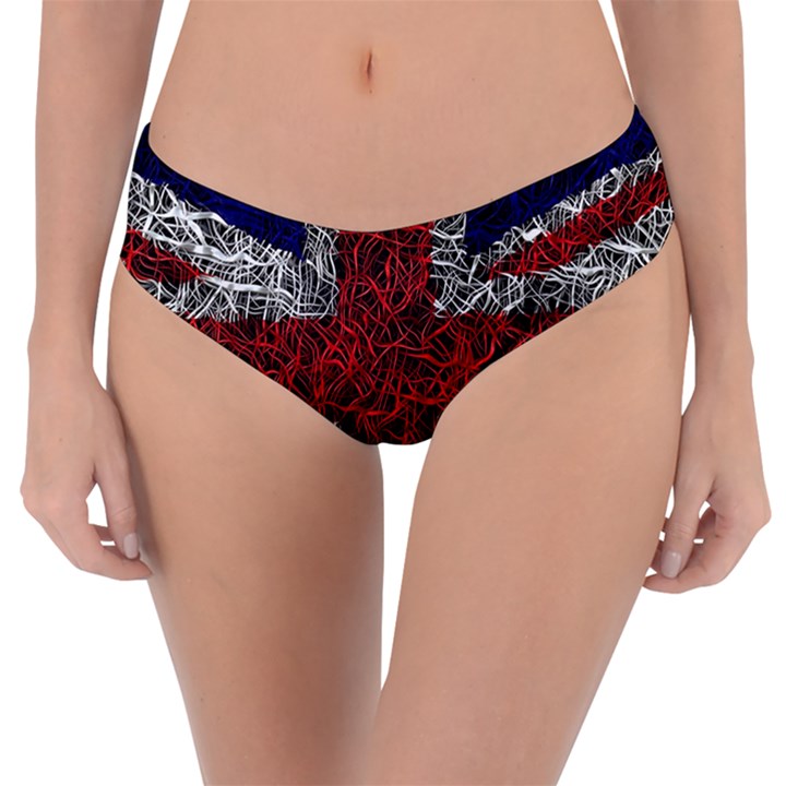 Union Jack Flag Uk Patriotic Reversible Classic Bikini Bottoms