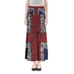 Union Jack Flag Uk Patriotic Full Length Maxi Skirt by Celenk