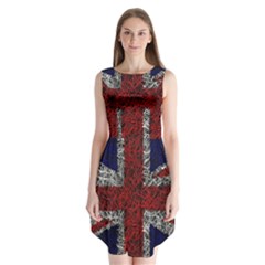 Union Jack Flag Uk Patriotic Sleeveless Chiffon Dress   by Celenk