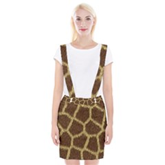 Background Texture Giraffe Braces Suspender Skirt by Celenk