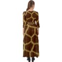 Background Texture Giraffe Button Up Boho Maxi Dress View2