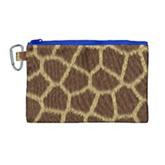 Background Texture Giraffe Canvas Cosmetic Bag (large) by Celenk