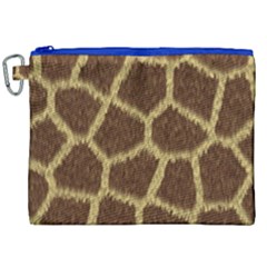 Background Texture Giraffe Canvas Cosmetic Bag (xxl) by Celenk