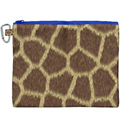 Background Texture Giraffe Canvas Cosmetic Bag (xxxl) by Celenk