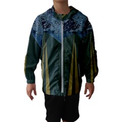 Road Ice Landscape Hooded Wind Breaker (kids) by Celenk