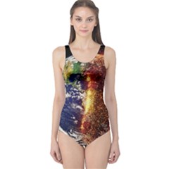 Climate Change Global Warming One Piece Swimsuit by Celenk