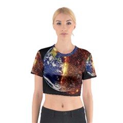 Climate Change Global Warming Cotton Crop Top by Celenk