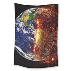 Climate Change Global Warming Large Tapestry by Celenk