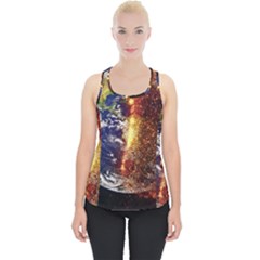 Climate Change Global Warming Piece Up Tank Top by Celenk