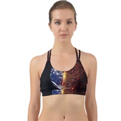 Climate Change Global Warming Back Web Sports Bra by Celenk