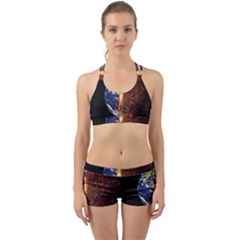 Climate Change Global Warming Back Web Sports Bra Set