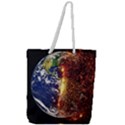 Climate Change Global Warming Full Print Rope Handle Tote (Large) View1