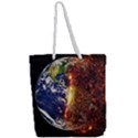 Climate Change Global Warming Full Print Rope Handle Tote (Large) View2