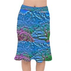 Pathway Nature Landscape Outdoor Mermaid Skirt by Celenk