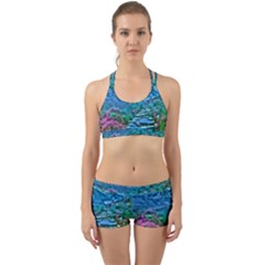 Pathway Nature Landscape Outdoor Back Web Sports Bra Set