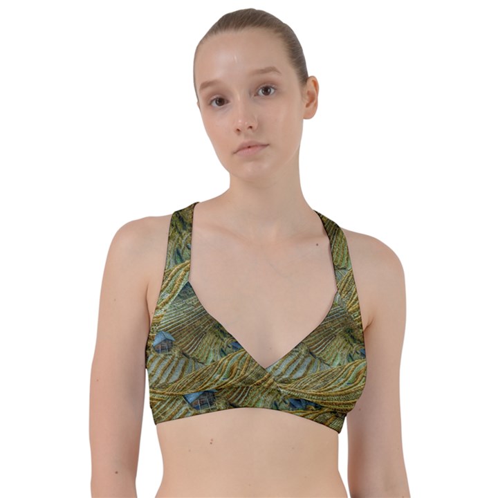 Rice Field China Asia Rice Rural Sweetheart Sports Bra