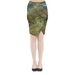 Rice Field China Asia Rice Rural Midi Wrap Pencil Skirt by Celenk