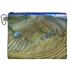 Rice Field China Asia Rice Rural Canvas Cosmetic Bag (xxl)