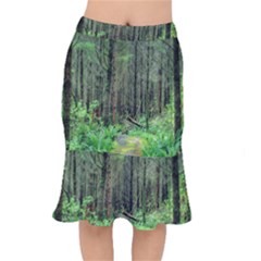 Forest Woods Nature Landscape Tree Mermaid Skirt by Celenk