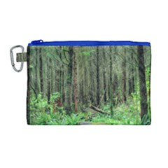 Forest Woods Nature Landscape Tree Canvas Cosmetic Bag (large) by Celenk