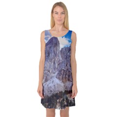 Rock Sky Nature Landscape Stone Sleeveless Satin Nightdress by Celenk