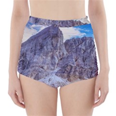 Rock Sky Nature Landscape Stone High-waisted Bikini Bottoms by Celenk