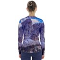 Rock Sky Nature Landscape Stone V-Neck Long Sleeve Top View2