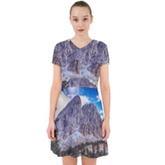 Rock Sky Nature Landscape Stone Adorable In Chiffon Dress by Celenk