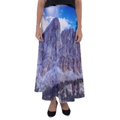 Rock Sky Nature Landscape Stone Flared Maxi Skirt by Celenk