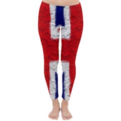 Union Jack Flag National Country Classic Winter Leggings by Celenk