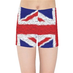 Union Jack Flag National Country Kids Sports Shorts by Celenk