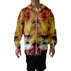 Fractal Lion Hooded Wind Breaker (kids)