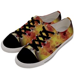 Fractal Lion Men s Low Top Canvas Sneakers by Celenk