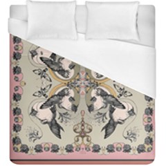 Vintage Birds Duvet Cover (king Size) by Celenk