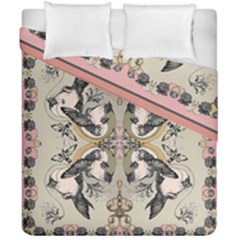 Vintage Birds Duvet Cover Double Side (california King Size) by Celenk