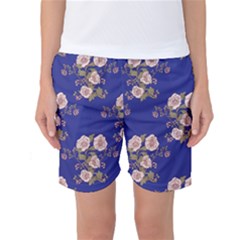 Ndigo Bedding Floral Women s Basketball Shorts