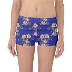 Ndigo Bedding Floral Boyleg Bikini Bottoms by Celenk