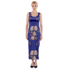 Ndigo Bedding Floral Fitted Maxi Dress