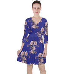 Ndigo Bedding Floral Ruffle Dress