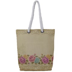 Shabby Country Full Print Rope Handle Tote (small) by NouveauDesign